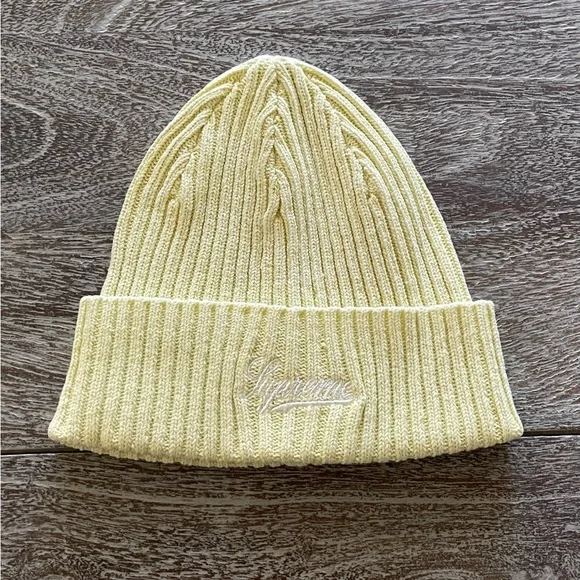 美品【Supreme】21SS Bleached Rib Beanie Supreme Bleached Rib Beanie (SS21) - $38